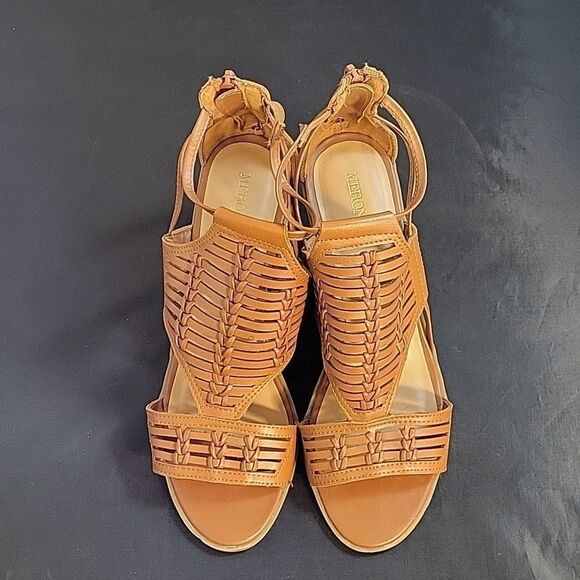 MERONA PEEP TOE CUTOUT WOMEN"S WEDGE STYLE SANDAL - Picture 2 of 14